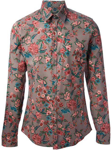 gucci mens flower shirt|men's gucci shirt nordstrom.